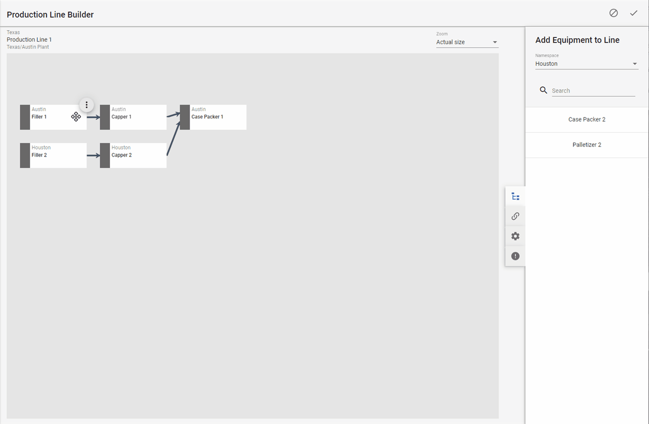 Identify bottlenecks, production source, and even set OEE targets for your Production Line