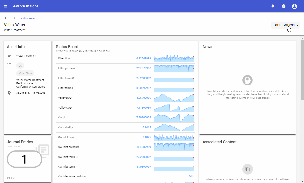 You can even create your own multi-tag alerts directly from the Asset page, key to any condition-based monitoring