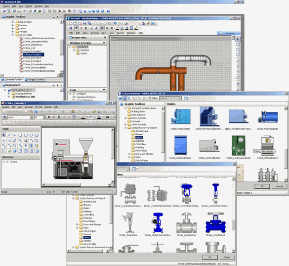 Symbol Factory ArchestrA contains over 4,000 vector graphics